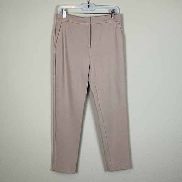 MaxMara Tan Pegno Cady Pants with Hidden Zipper, Button, and Eye/Hook Closure - Picture 1 of 10